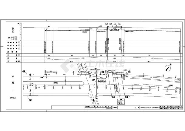 [浙江]市政道路燃气市政管道工程施工图设计（总长3075米）-图一