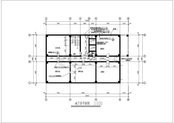 某地多层宾馆建筑设计全套施工图纸-图一