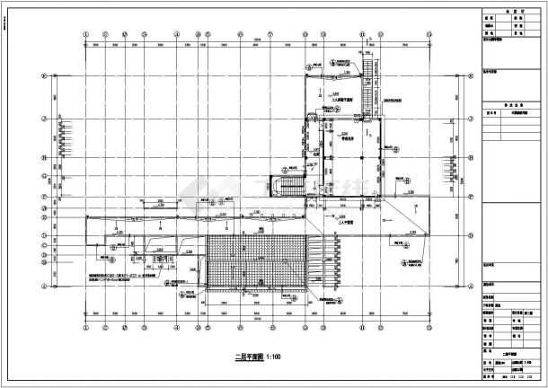 安徽某最新公园茶室建筑施工图（建筑面积720平方米）-图二