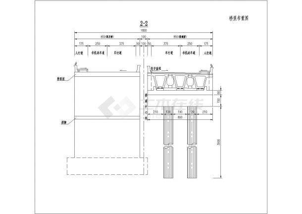 [广东]2-31.7拱桥加宽独立柱32m预应力小箱梁桥设计图纸106张（含接线路照明）-图二