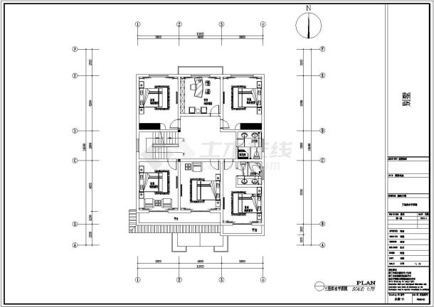 某框架结构别墅给排水设计施工图-图二