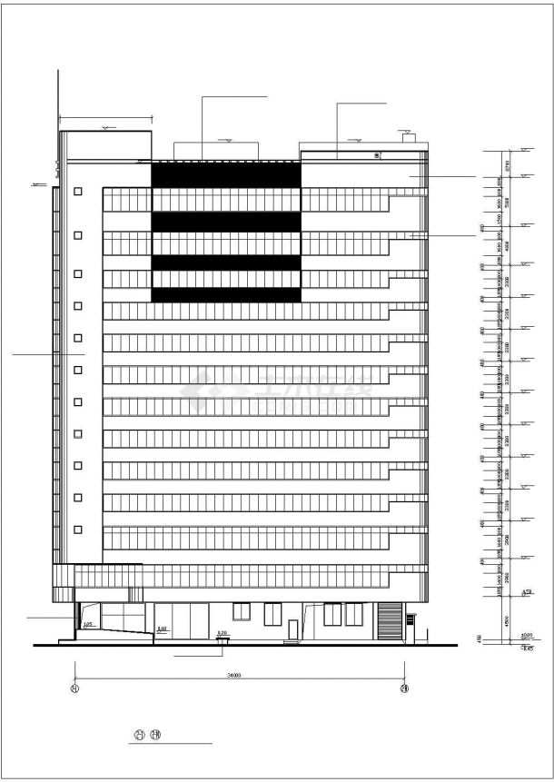 某地三星级宾馆全套建筑设计施工图-图一