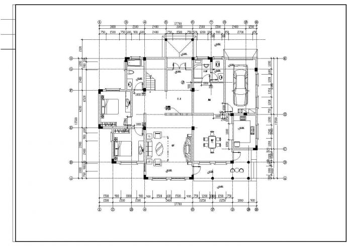 某三层经典欧式别墅住宅室内设计图纸_图1