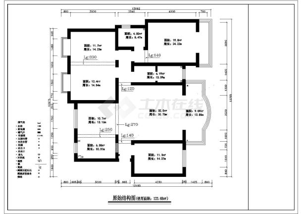 中式风格住宅室内设计施工图（附效果图）-图一