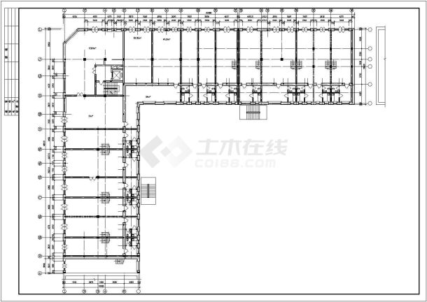 【扬州】某小区商住楼设计方案图纸-图二