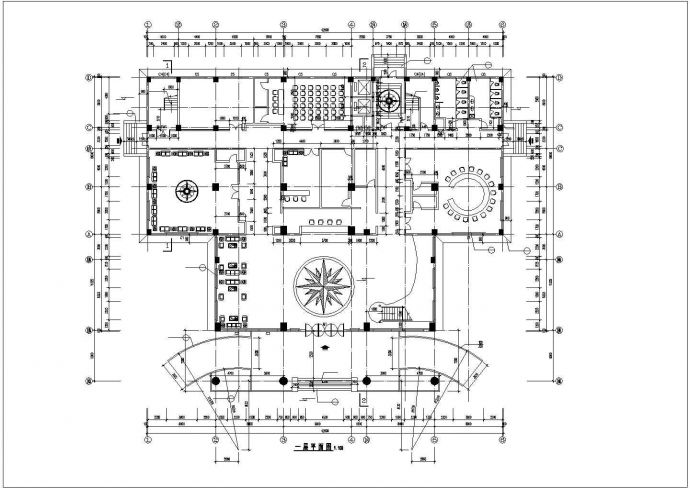 新锦城七层宾馆建筑设计全套图纸（带效果图）_图1