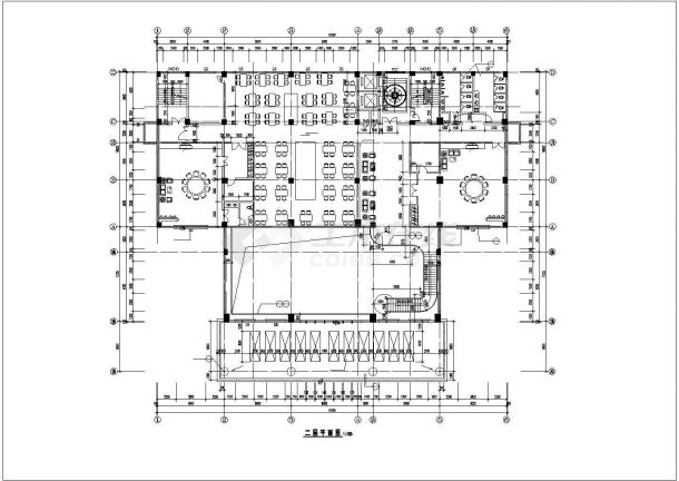新锦城七层宾馆建筑设计全套图纸（带效果图）-图二