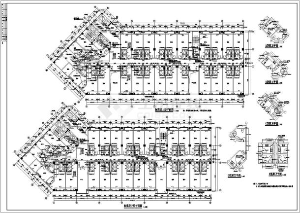 黄金海岸商住综合楼建筑施工图，带地下-图一