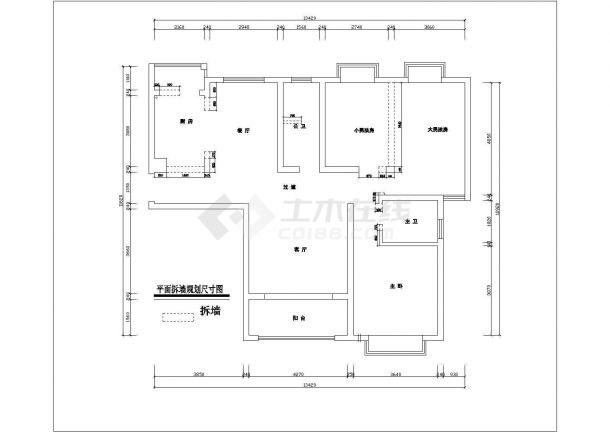 凯美怡和住宅小区室内装修设计规划图-图二