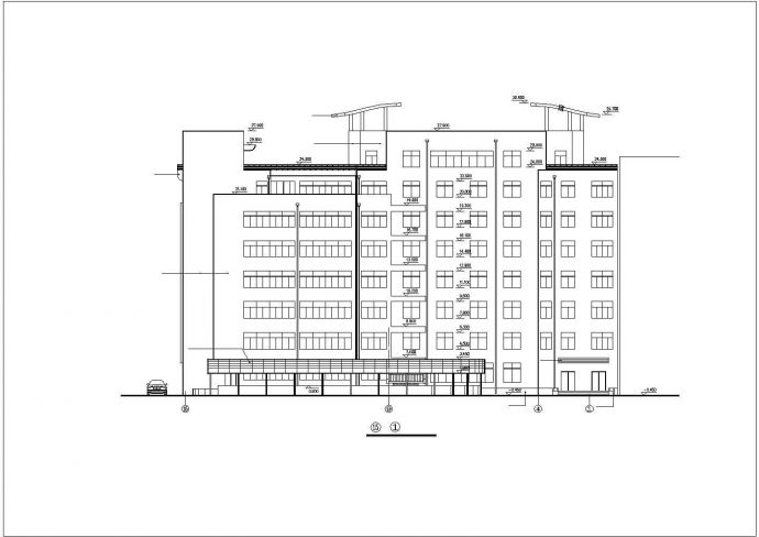 某地五层旅社建筑设计详细施工图纸_图1