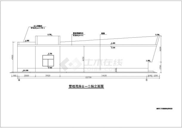 康家石门子旅游景点管理用房建筑设计施工图-图二