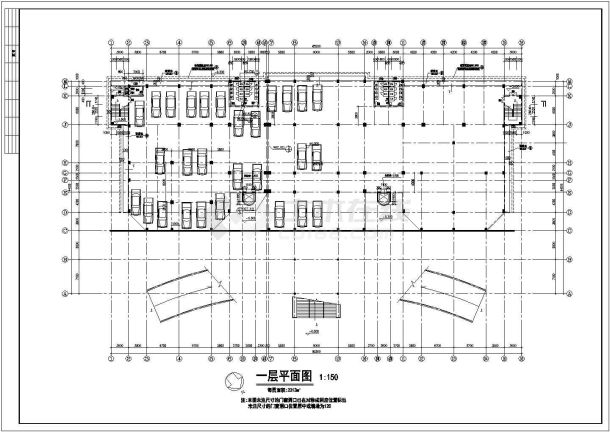 【广东】某楼盘售楼中心建筑设计施工图-图一