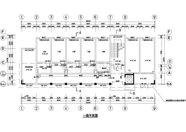 【重庆】酒店办公宿舍维修改造工程建筑设计图-图一