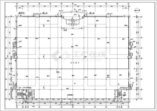 【南通】某汽车展厅建筑设计施工图纸-图二