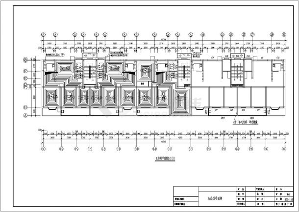 多层住宅地暖全套设计cad图纸，共7张-图一