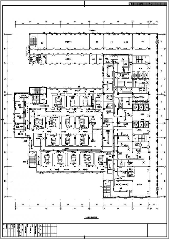 某医院五层门诊楼空调设计cad图纸_图1