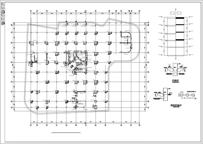 地下室梁柱加固节点构造详图_图1