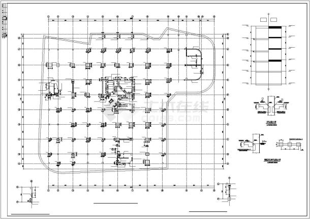 地下室梁柱加固节点构造详图-图二