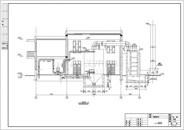 8吨热水锅炉设计cad图纸，共16张-图二
