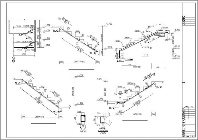 某楼梯配筋节点构造详图_图1