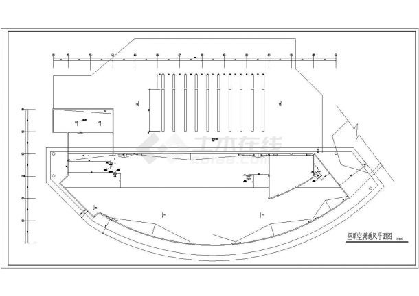 【天津】某客运站水环热泵设计cad图纸-图一