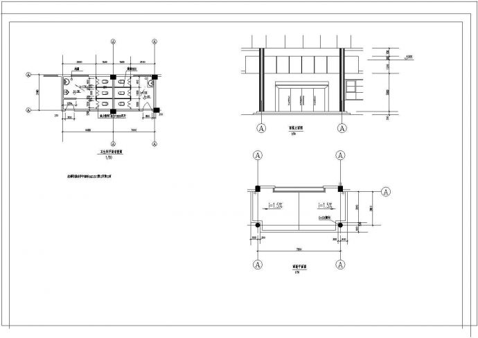 某电教楼建筑剖面CAD参考图_图1