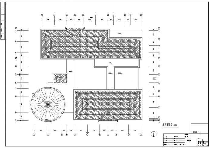 某三层幼儿园建筑设计方案，共4张图纸 _图1