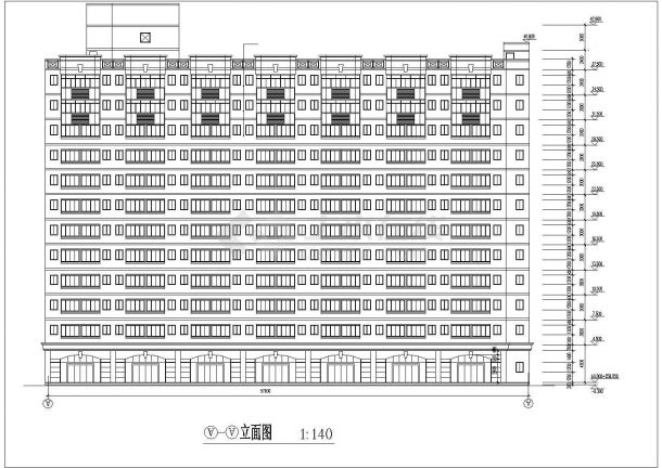 【重庆】某中学十二层教学楼建筑设计施工图-图一