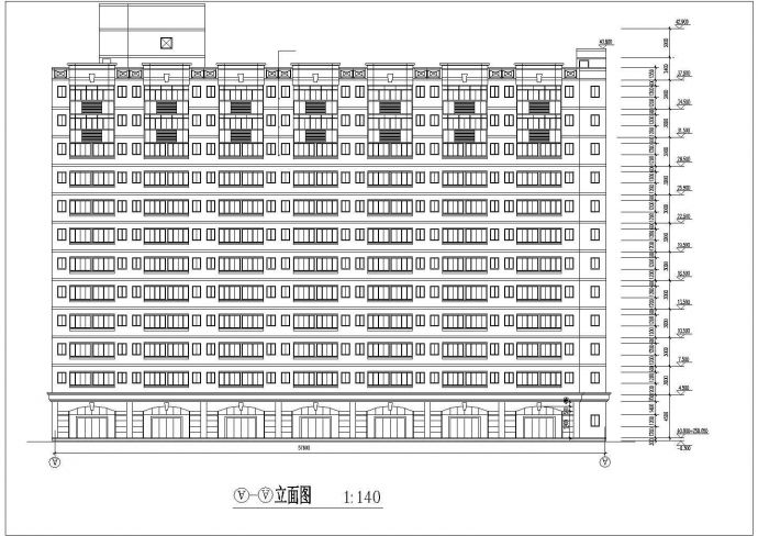 【重庆】某中学十二层教学楼建筑设计施工图_图1