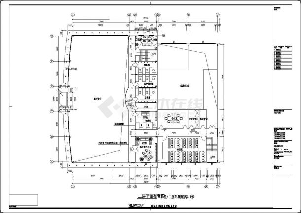 湖南某地上两层汽车4S店空调图纸-图二