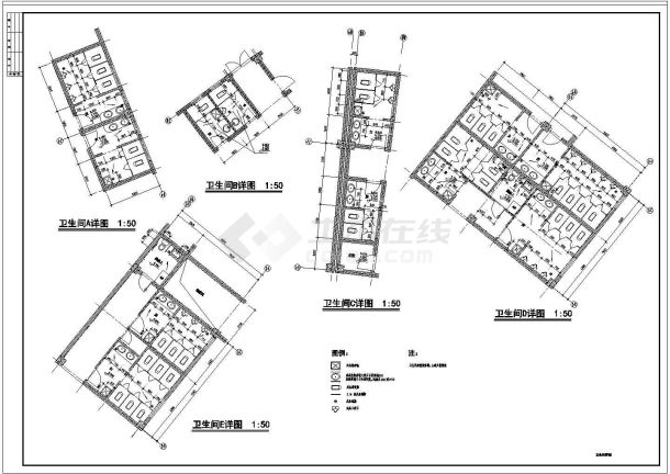 某地商业街建筑施工图（含效果图）-图二