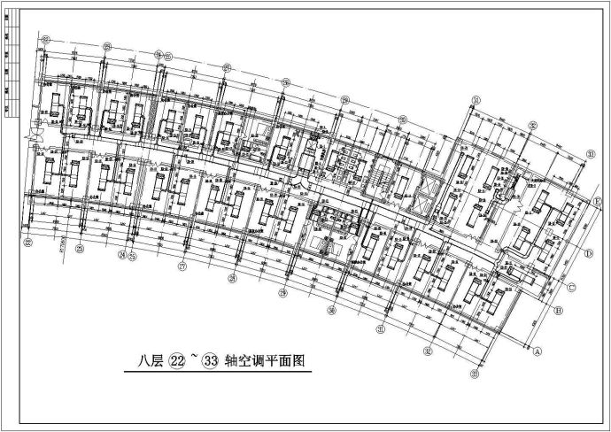 某八层办公楼空调设计cad图纸_图1