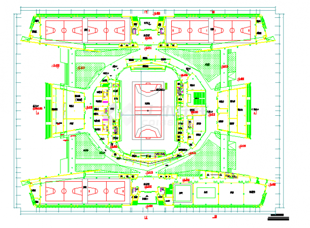 [江苏]3层大型体育馆建筑设计方案文本（含cad精品方案资料齐全）-图二