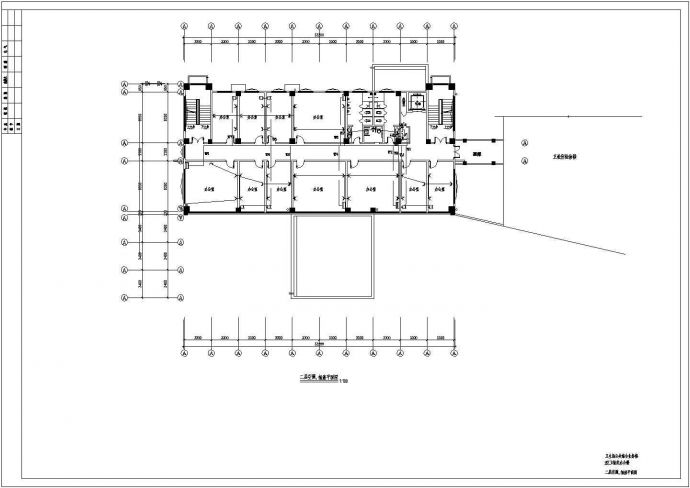 某地卫生局公共综合业务楼电气规划图_图1
