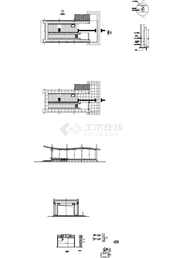 [广东]地铁出入口装修施工图（共32张图纸）-图二