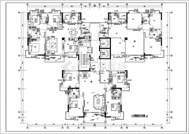 25层住宅楼给排水消防施工图（变频泵组）-图一