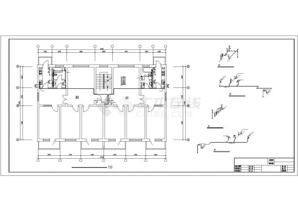 住宅建筑散热器采暖系统设计施工图（含给排水）-图一