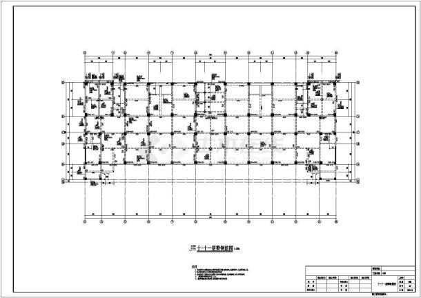 【长沙】12层框架与钢混合结构服务中心结构施工图-图一