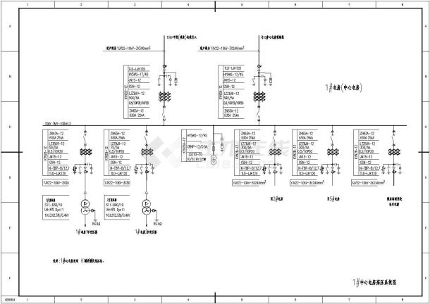 某小区配电房电气施工图（共17张图纸）-图二