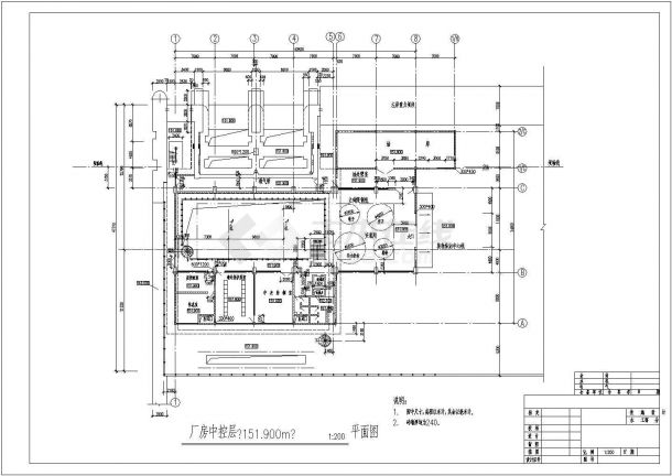 某水电站贯流机组厂房设计图-图二
