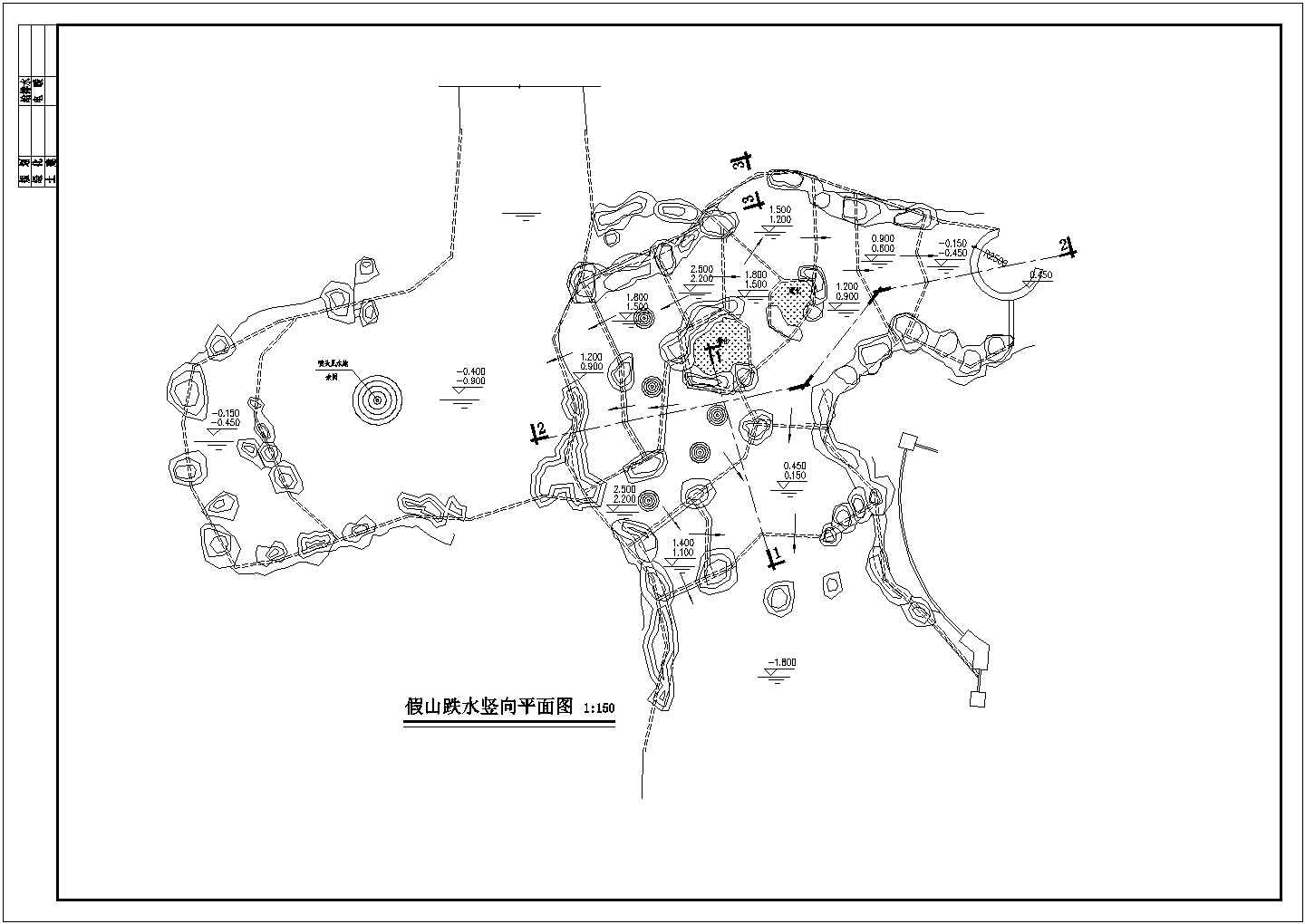 一城市中学景观结构平面详图