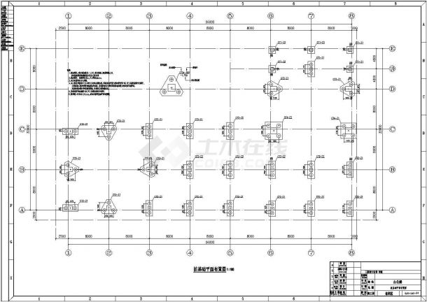 【岭南】六层L型框架结构水果深加工厂办公楼结构施工图-图二