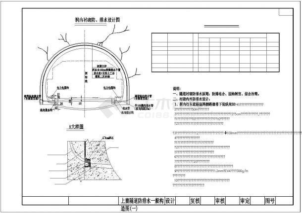 【广西】复合式衬砌单洞双向隧道设计图纸58张（知名企业）-图一