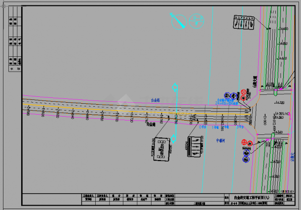 产业基地道路交通标志标线工程设计套图（51张）-图一