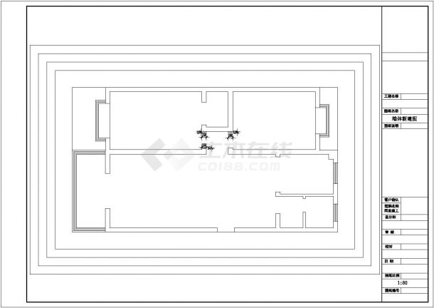 【河南】现代时尚两居室装修设计施工图-图一