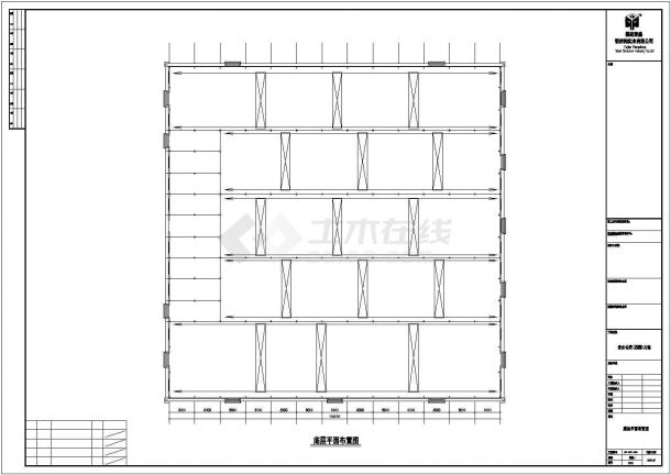 宏企公司厂房建筑设计CAD图-图一