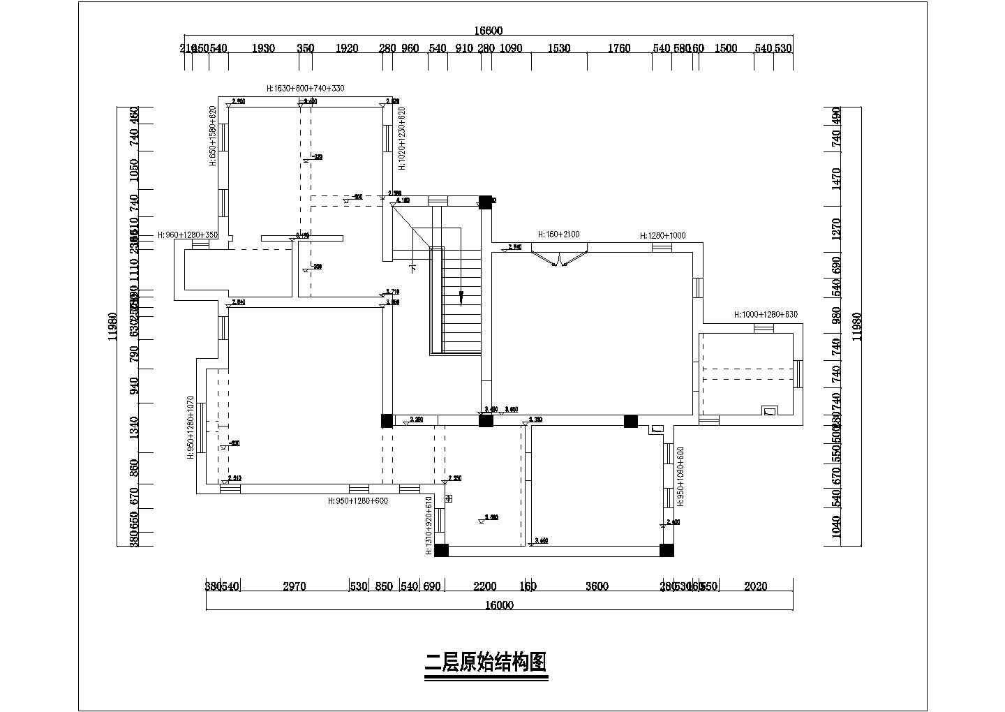 高尚生活区欧式风格三居室室内装修施工图（含效果）