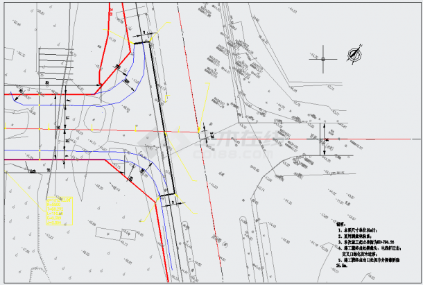 市政道路管网工程设计图（给水雨污水热力管 路灯绿化）-图一