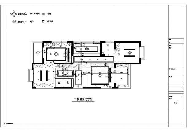 【山西】清新简约欧式风格复式室内装修施工图（含效果）-图二