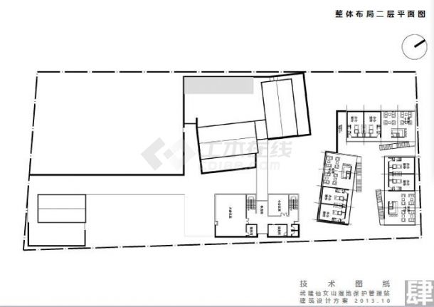 ][重庆]景区仿古木构游客服务中心建筑设计方案文本-图二